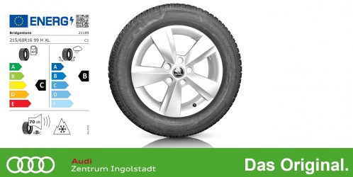 Original SKODA Karoq 16 Zoll Winterkomplettradsatz Nanuq Silber / 216606HL6BRNA1 Bridgestone BLIZZAK 6 215/60 R16 99H 6,0x16 ET43 Original SKODA Karoq 16 Zoll Winterkomplettradsatz Nanuq Silber / 216606HL6BRNA1 Bridgestone BLIZZAK 6 215/60 R16 99H 6,0x16 ET43