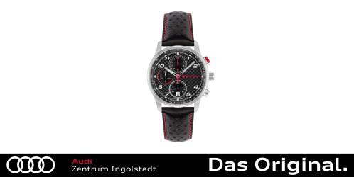 Original Audi Sport Chronograph Carbon, Herren, silber/schwarz 3102500500 Original Audi Sport Chronograph Carbon, Herren, silber/schwarz 3102500500