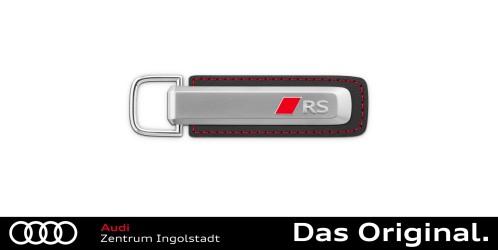 Original Audi Schlüsselanhänger RS, silber/schwarz 3182500300 Original Audi Schlüsselanhänger RS, silber/schwarz 3182500300