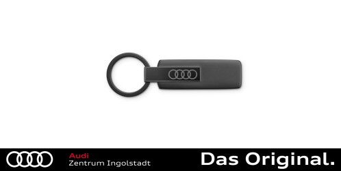 Original Audi Schlüsselanhänger Edelstahl, schwarz 3182501810 Original Audi Schlüsselanhänger Edelstahl, schwarz 3182501810