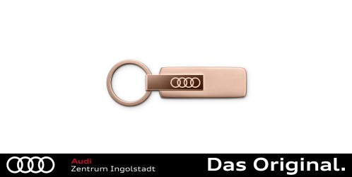 Original Audi Schlüsselanhänger Edelstahl, Roségold 3182501830