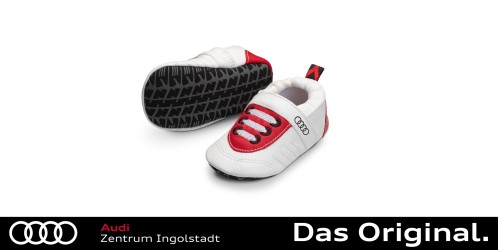 Original Audi Sport Schühchen, Baby, weiß/rot, 17-18 3202300900