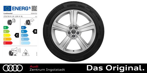 Original Audi Q8 e-tron / e-tron 20 Zoll Winterkomplettradsatz 5-Arm Continental ContiWinterContact TS850P AO 255/50 R20 109H XL 9,0Jx20 ET 38 Original Audi Q8 e-tron / e-tron 20 Zoll Winterkomplettradsatz 5-Arm Continental ContiWinterContact TS850P AO 255/50 R20 109H XL 9,0Jx20 ET 38
