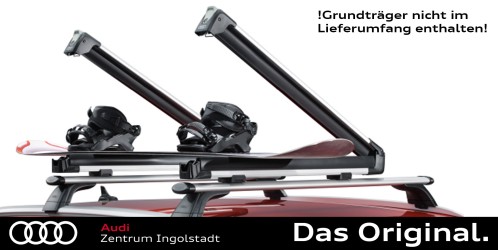 Original Audi Ski- und Snowboardhalter für maximal 4 Paar Ski oder 2 Snowboards, ohne Ausziehfunktion 4M0071129 Original Audi Ski- und Snowboardhalter für maximal 4 Paar Ski oder 2 Snowboards, ohne Ausziehfunktion 4M0071129