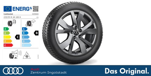 Original VW Tayron/Tiguan 18 Zoll Winterkomplettradsatz "Rockingham" WinterContact TS 870 P Seal 235/55 R 18 100H 7,5J x 18 ET40 Original VW Tayron/Tiguan 18 Zoll Winterkomplettradsatz "Rockingham" WinterContact TS 870 P Seal 235/55 R 18 100H 7,5J x 18 ET40