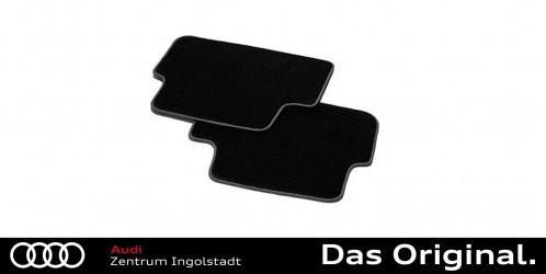 Original Audi A1 Sportback / citycarver (GB) Textilfußmatten Satz Hinten, schwarz/stahlgrau 82B061276 MNO Original Audi A1 Sportback / citycarver (GB) Textilfußmatten Satz Hinten, schwarz/stahlgrau 82B061276 MNO