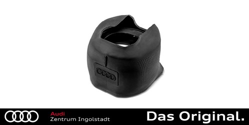 Original Audi Gefrierschutz-Abdeckung für Ladeanschluss schwarz, mit Audi Ringen 85H054410
