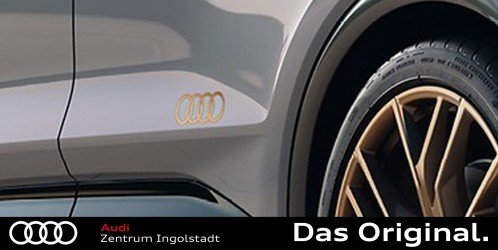 Original Audi Q4 Dekorfolien Audi Ringe, bronze matt 89A064317 50C Original Audi Q4 Dekorfolien Audi Ringe, bronze matt 89A064317 50C