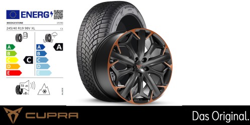 Original SEAT CUPRA Formentor 19 Zoll Winterkomplettradsatz Exclusive II Sport Black Copper